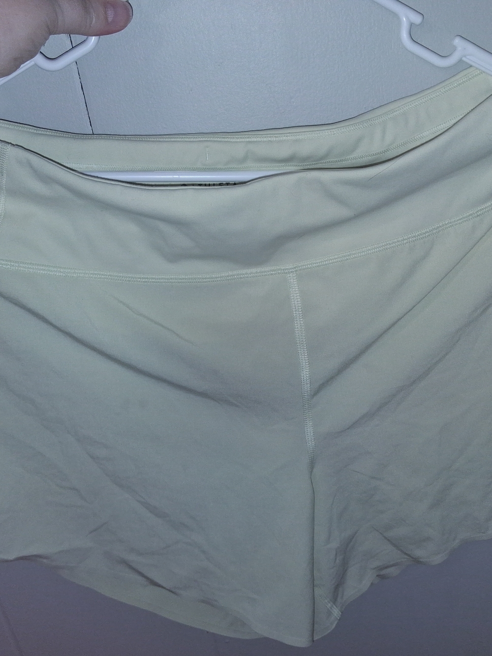Athleta Light Cream Athletic Shorts